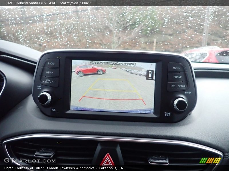 Stormy Sea / Black 2020 Hyundai Santa Fe SE AWD