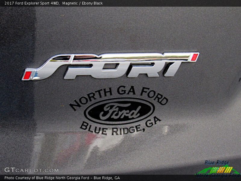 Magnetic / Ebony Black 2017 Ford Explorer Sport 4WD