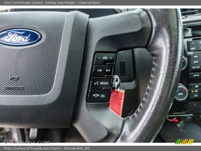 Sterling Gray Metallic / Charcoal Black 2012 Ford Escape Limited
