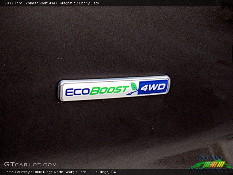 Magnetic / Ebony Black 2017 Ford Explorer Sport 4WD