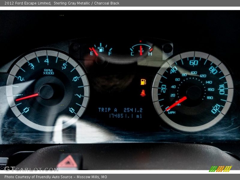 Sterling Gray Metallic / Charcoal Black 2012 Ford Escape Limited