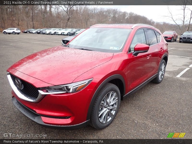 Soul Red Crystal Metallic / Parchment 2021 Mazda CX-5 Grand Touring AWD