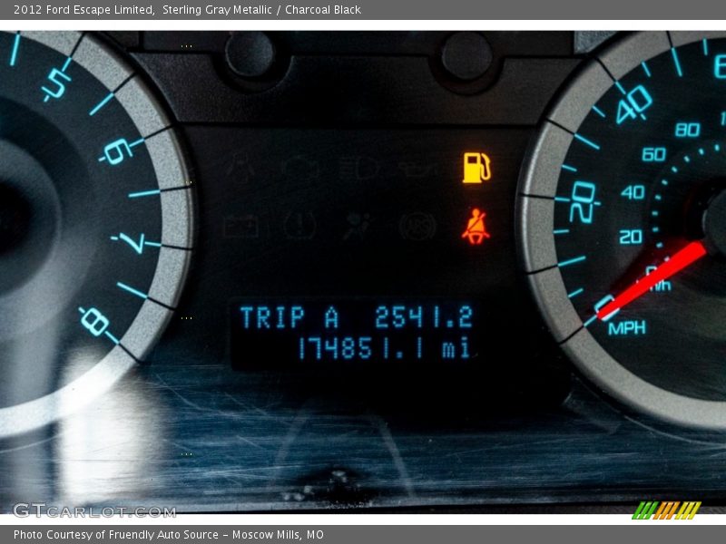 Sterling Gray Metallic / Charcoal Black 2012 Ford Escape Limited