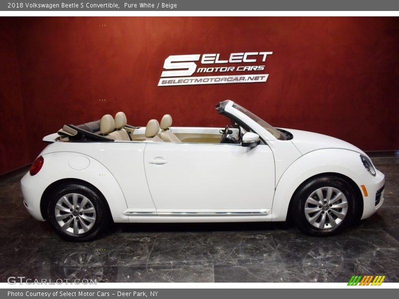 Pure White / Beige 2018 Volkswagen Beetle S Convertible