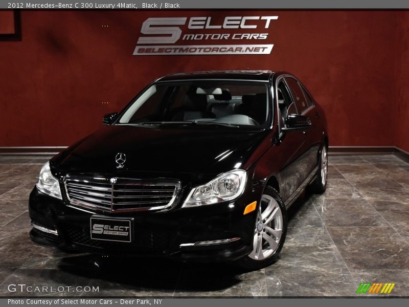 Black / Black 2012 Mercedes-Benz C 300 Luxury 4Matic