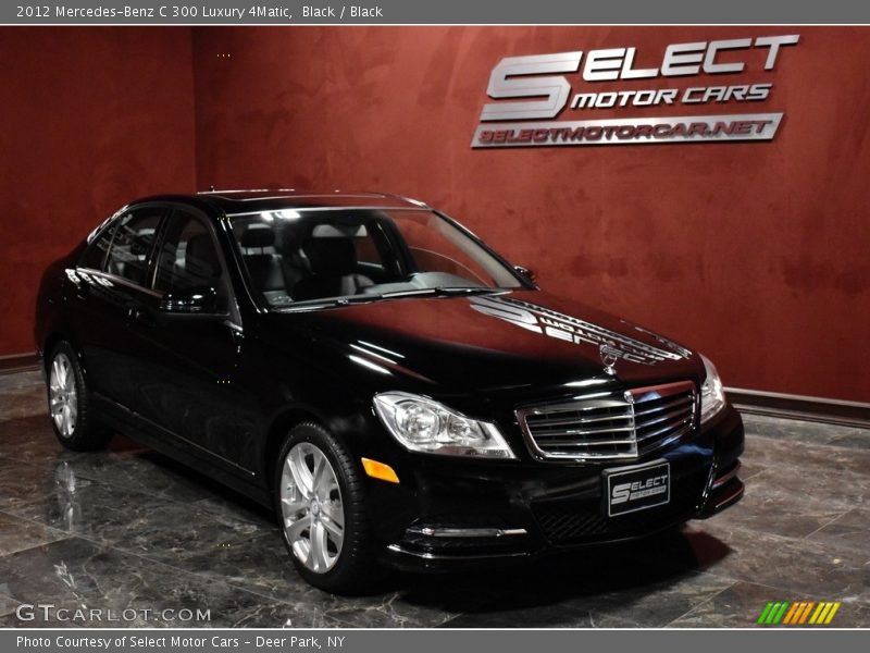 Black / Black 2012 Mercedes-Benz C 300 Luxury 4Matic