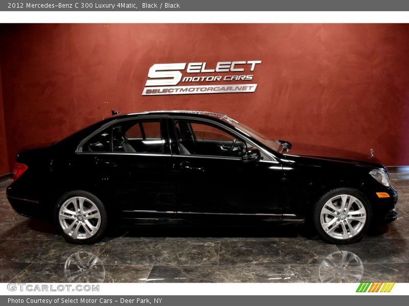 Black / Black 2012 Mercedes-Benz C 300 Luxury 4Matic