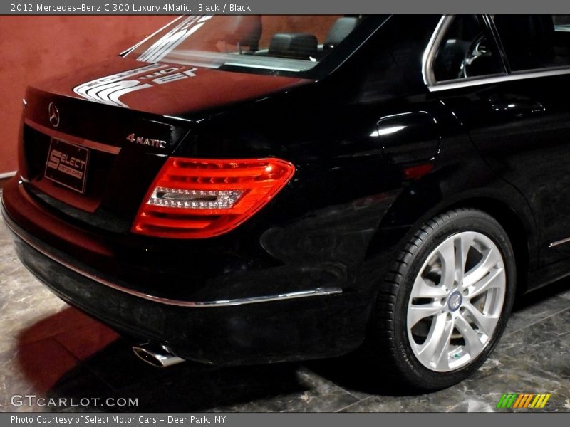 Black / Black 2012 Mercedes-Benz C 300 Luxury 4Matic