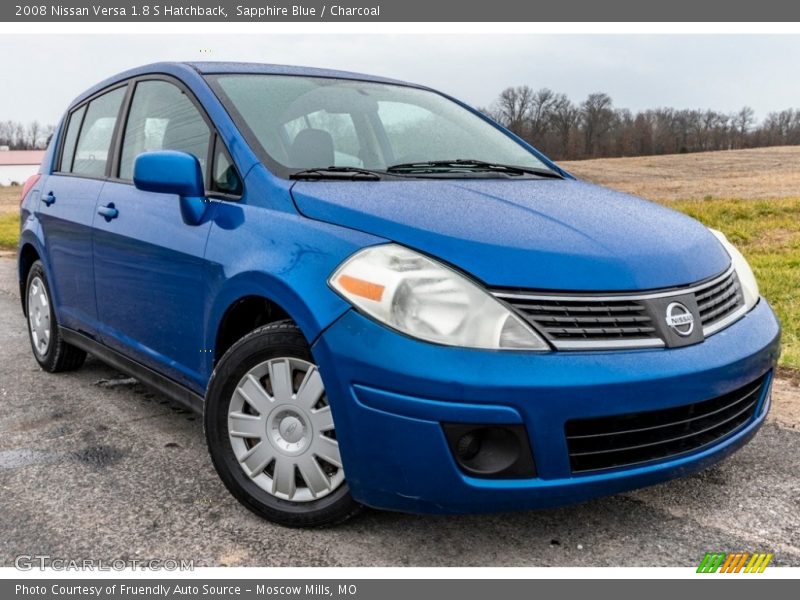 Sapphire Blue / Charcoal 2008 Nissan Versa 1.8 S Hatchback