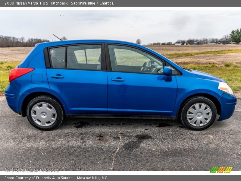 Sapphire Blue / Charcoal 2008 Nissan Versa 1.8 S Hatchback