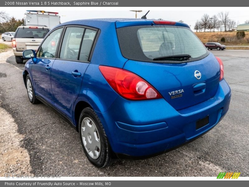 Sapphire Blue / Charcoal 2008 Nissan Versa 1.8 S Hatchback