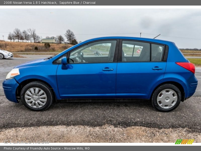 Sapphire Blue / Charcoal 2008 Nissan Versa 1.8 S Hatchback