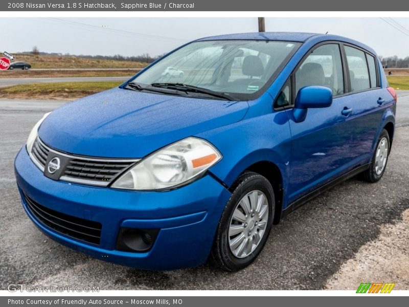 Sapphire Blue / Charcoal 2008 Nissan Versa 1.8 S Hatchback