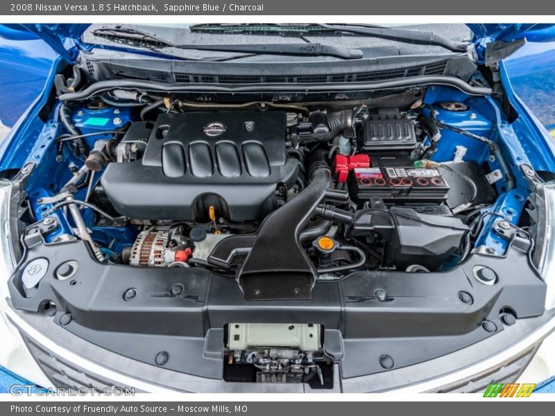 Sapphire Blue / Charcoal 2008 Nissan Versa 1.8 S Hatchback