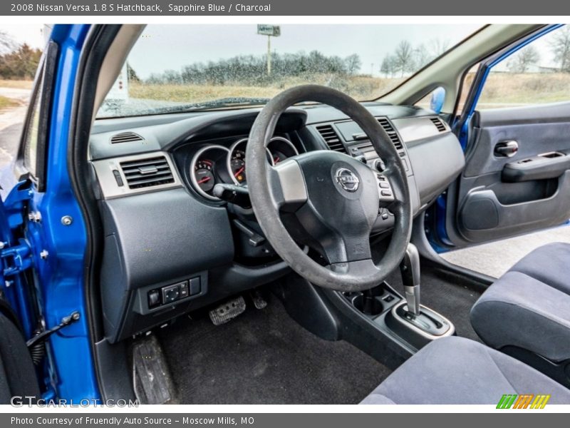 Sapphire Blue / Charcoal 2008 Nissan Versa 1.8 S Hatchback