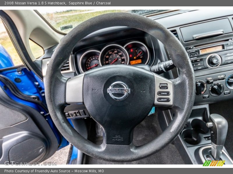 Sapphire Blue / Charcoal 2008 Nissan Versa 1.8 S Hatchback