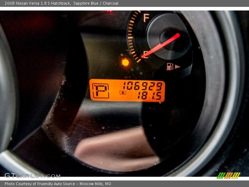 Sapphire Blue / Charcoal 2008 Nissan Versa 1.8 S Hatchback