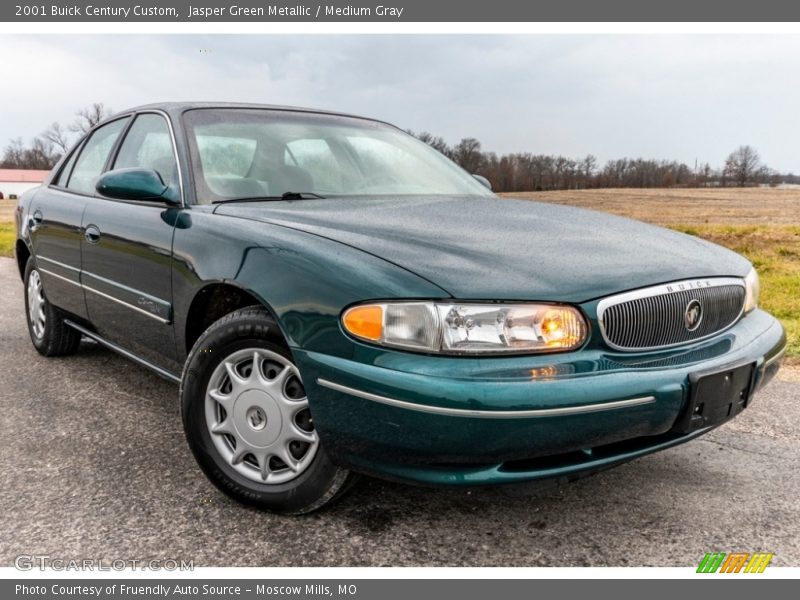 Jasper Green Metallic / Medium Gray 2001 Buick Century Custom