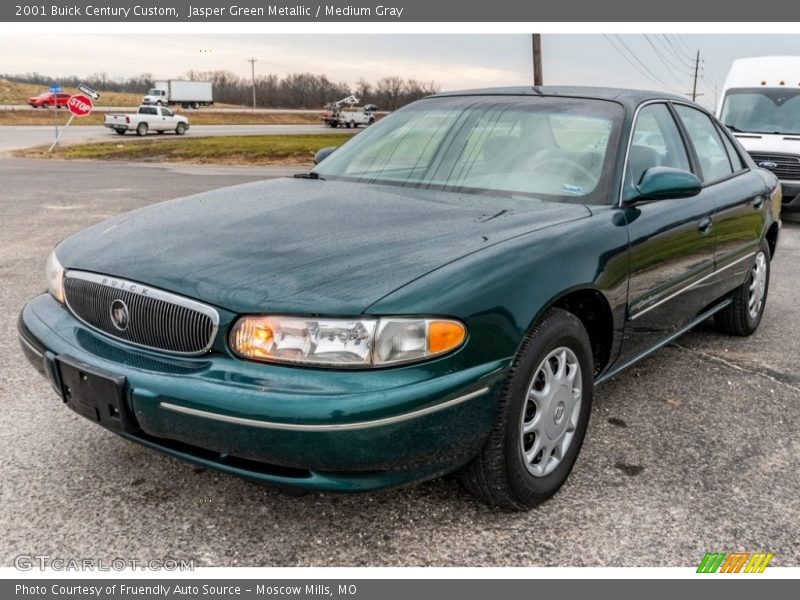 Jasper Green Metallic / Medium Gray 2001 Buick Century Custom