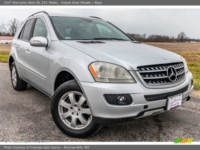 Iridium Silver Metallic / Black 2007 Mercedes-Benz ML 350 4Matic