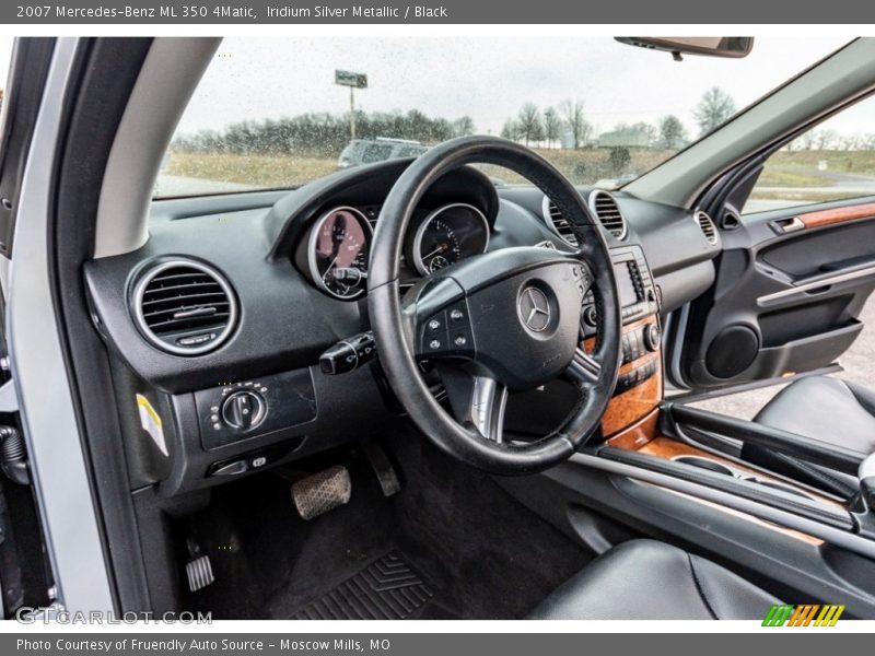 Iridium Silver Metallic / Black 2007 Mercedes-Benz ML 350 4Matic