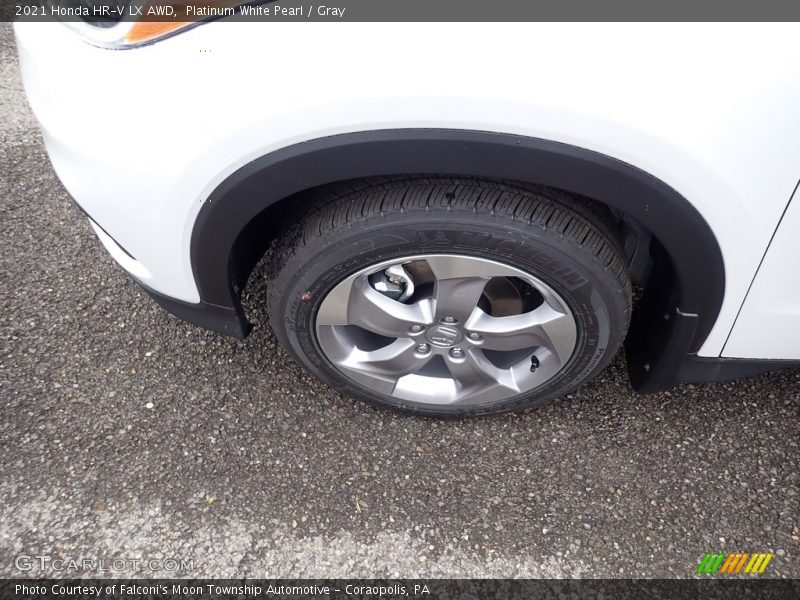 Platinum White Pearl / Gray 2021 Honda HR-V LX AWD
