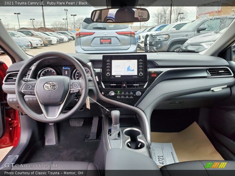 Dashboard of 2021 Camry LE