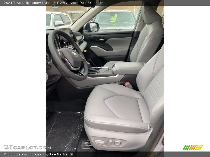 Moon Dust / Graphite 2021 Toyota Highlander Hybrid XLE AWD