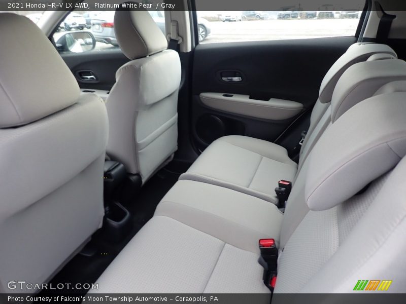 Platinum White Pearl / Gray 2021 Honda HR-V LX AWD