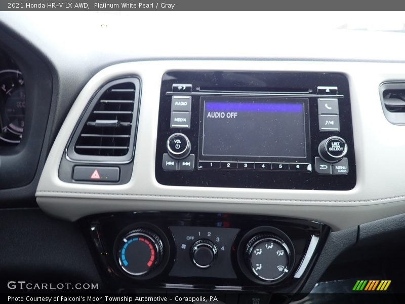 Platinum White Pearl / Gray 2021 Honda HR-V LX AWD
