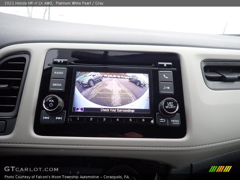Platinum White Pearl / Gray 2021 Honda HR-V LX AWD