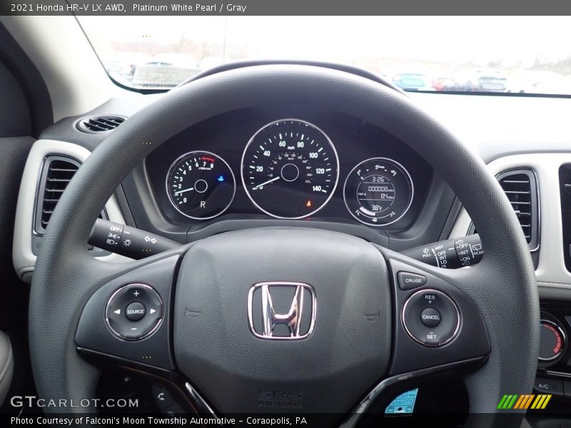 Platinum White Pearl / Gray 2021 Honda HR-V LX AWD