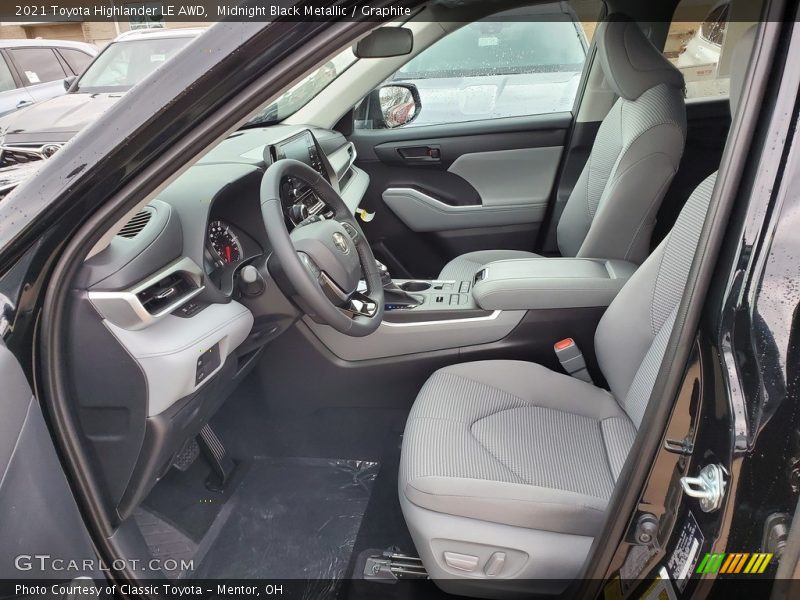 Midnight Black Metallic / Graphite 2021 Toyota Highlander LE AWD