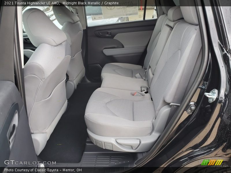 Midnight Black Metallic / Graphite 2021 Toyota Highlander LE AWD