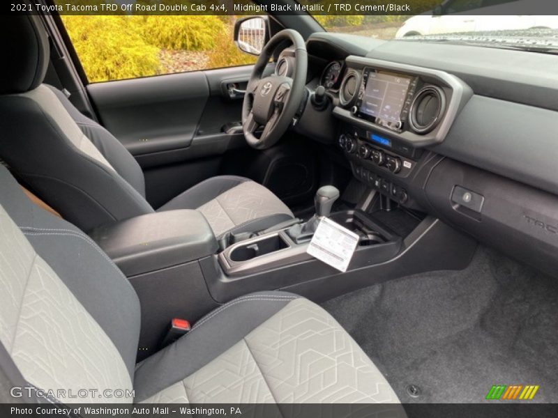 Midnight Black Metallic / TRD Cement/Black 2021 Toyota Tacoma TRD Off Road Double Cab 4x4