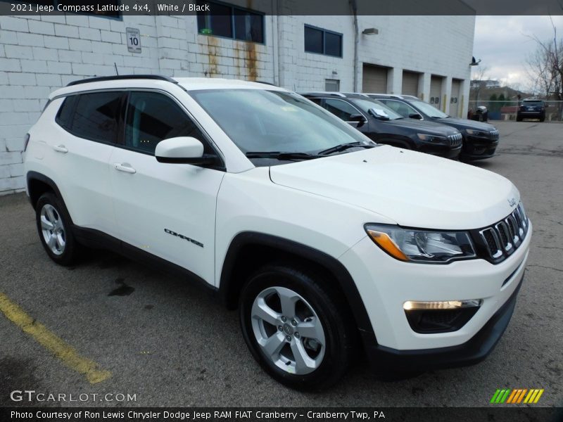 White / Black 2021 Jeep Compass Latitude 4x4