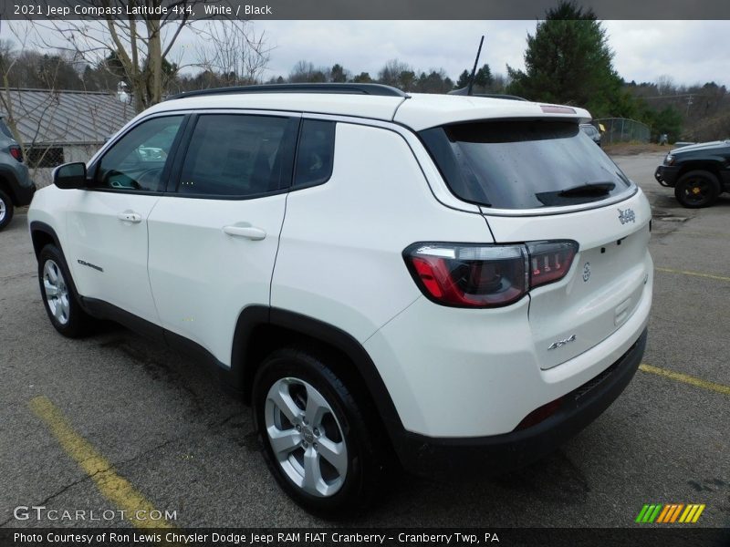White / Black 2021 Jeep Compass Latitude 4x4