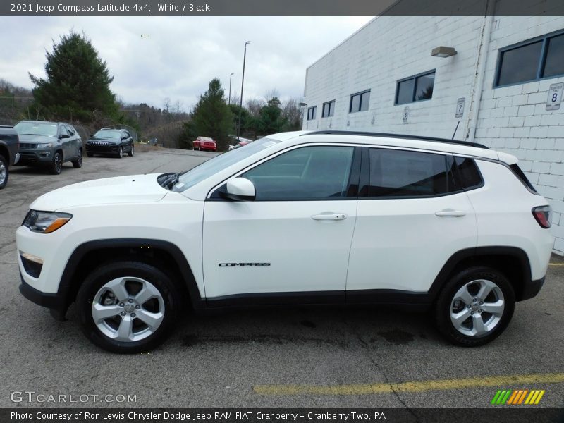 White / Black 2021 Jeep Compass Latitude 4x4