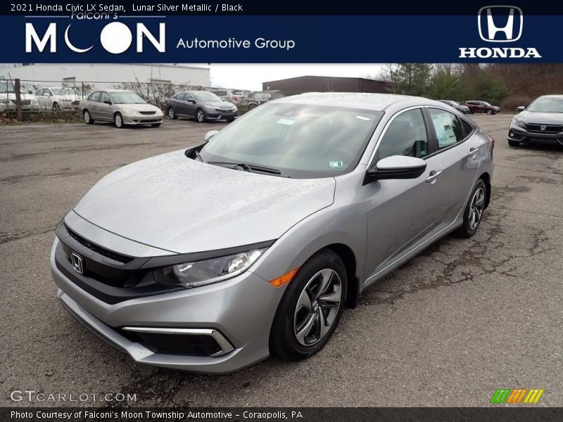 Lunar Silver Metallic / Black 2021 Honda Civic LX Sedan