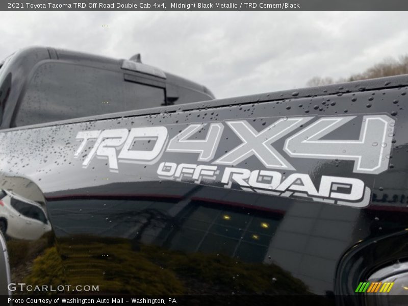 Midnight Black Metallic / TRD Cement/Black 2021 Toyota Tacoma TRD Off Road Double Cab 4x4