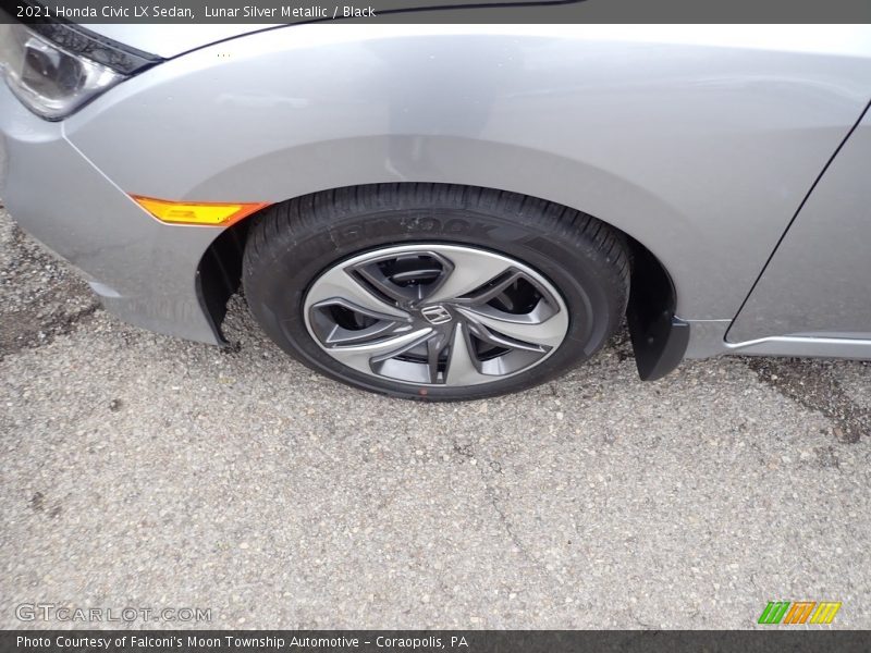 Lunar Silver Metallic / Black 2021 Honda Civic LX Sedan