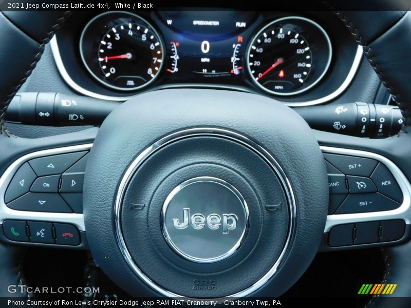 White / Black 2021 Jeep Compass Latitude 4x4