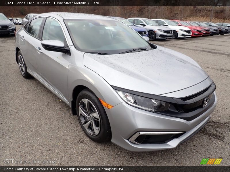 Front 3/4 View of 2021 Civic LX Sedan