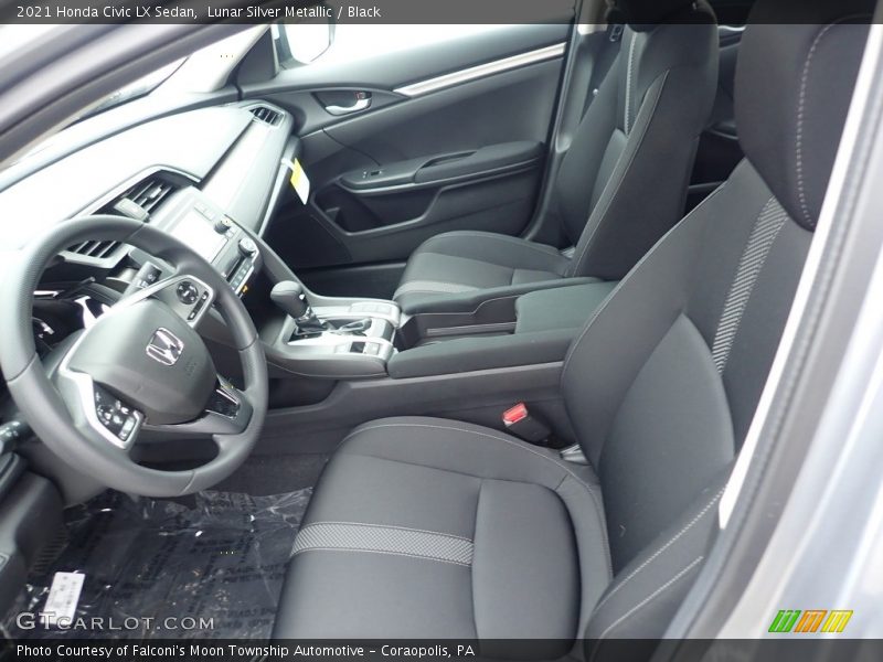 Lunar Silver Metallic / Black 2021 Honda Civic LX Sedan