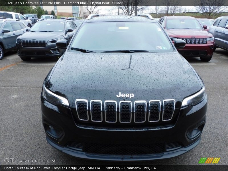 Diamond Black Crystal Pearl / Black 2020 Jeep Cherokee Latitude Plus