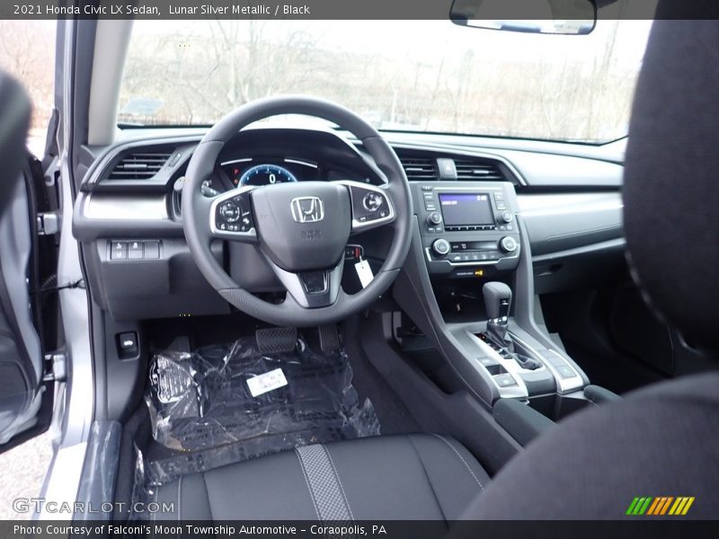 Lunar Silver Metallic / Black 2021 Honda Civic LX Sedan