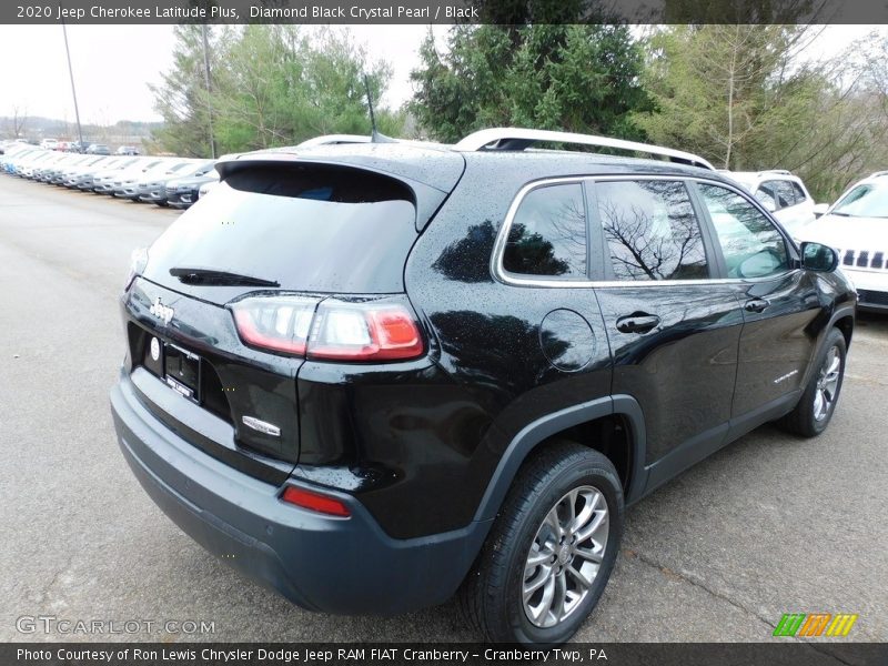 Diamond Black Crystal Pearl / Black 2020 Jeep Cherokee Latitude Plus
