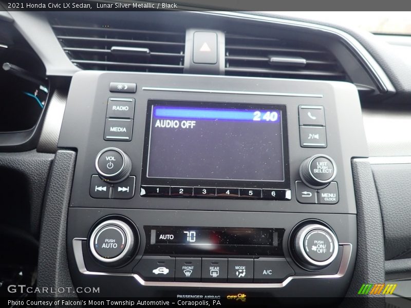 Lunar Silver Metallic / Black 2021 Honda Civic LX Sedan