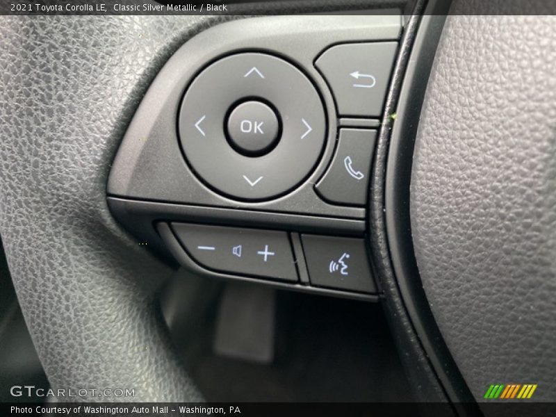 Classic Silver Metallic / Black 2021 Toyota Corolla LE