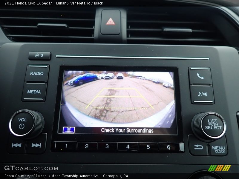 Lunar Silver Metallic / Black 2021 Honda Civic LX Sedan